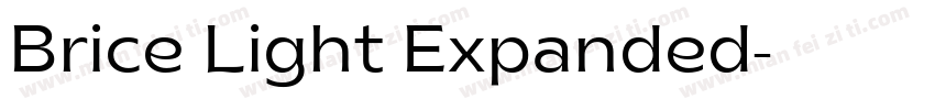Brice Light Expanded字体转换